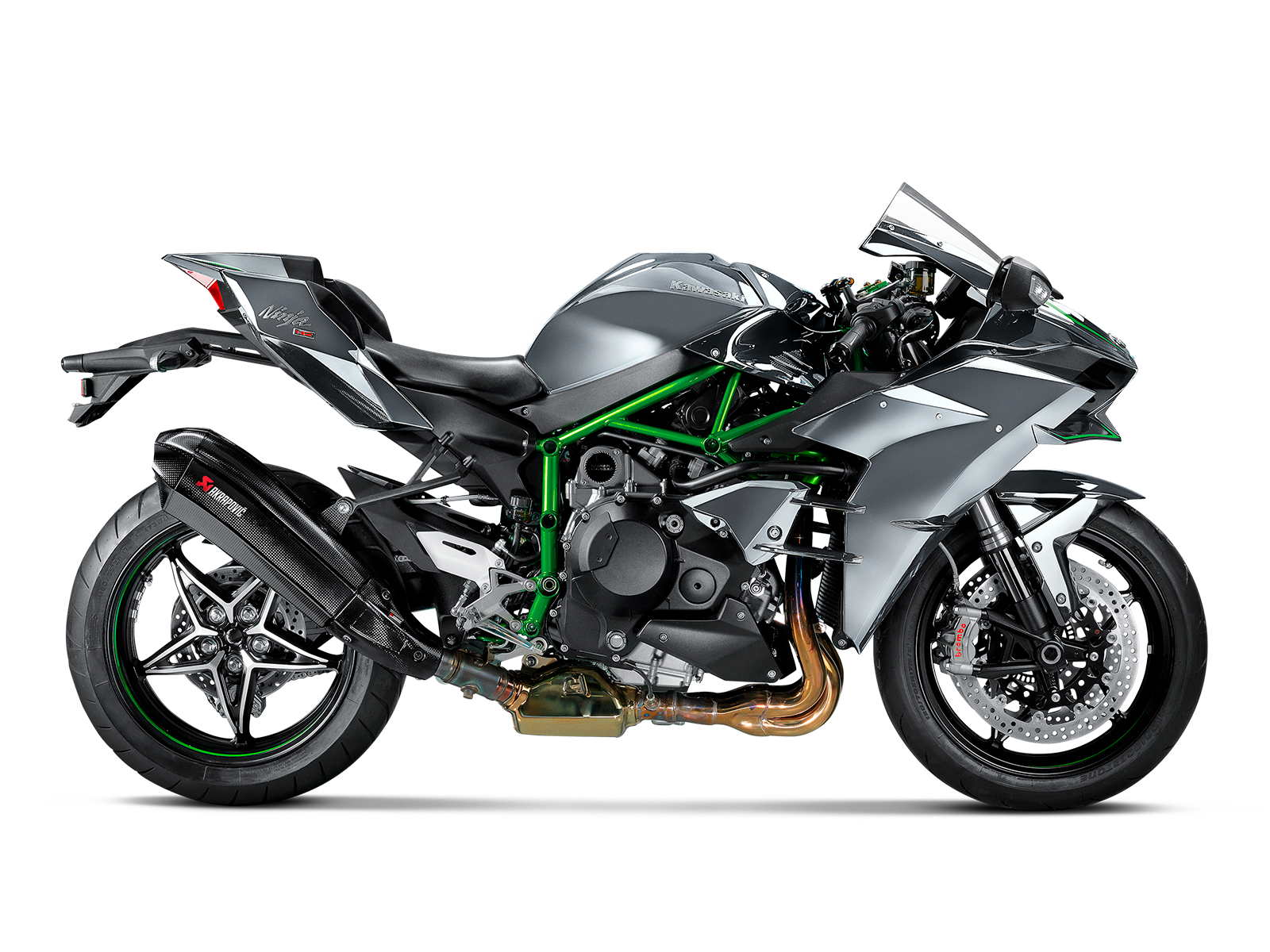 AKRAPOVIC TERMINALE CARBONIO RACING KAWASAKI NINJA H2 2015-20 - AKRAPOVIC immagine 4