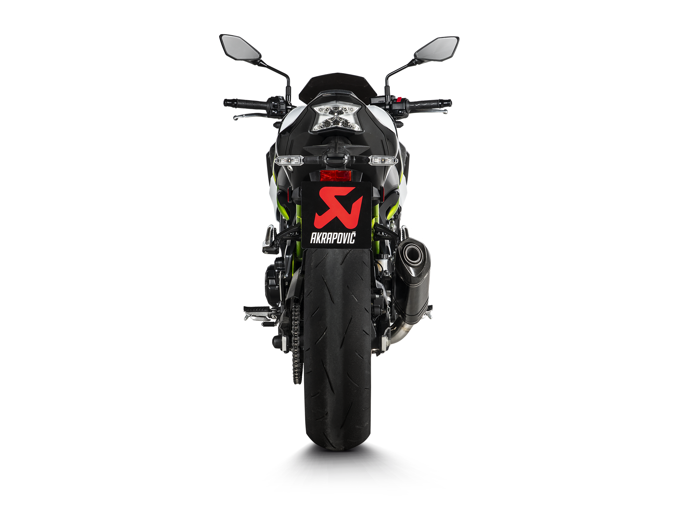AKRAPOVIC TERMINALE CARBONIO OMOLOGATO KAWASAKI Z900 2017-19 - AKRAPOVIC immagine 4