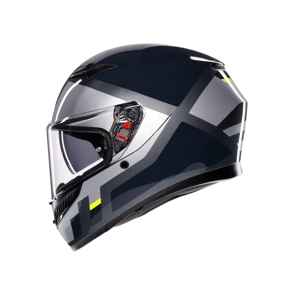 CASCO INTEGRALE AGV K3 SHADE GRIGIO/GIALLO FLUO - Sestamarcia Racing Part Italia S.r.l.