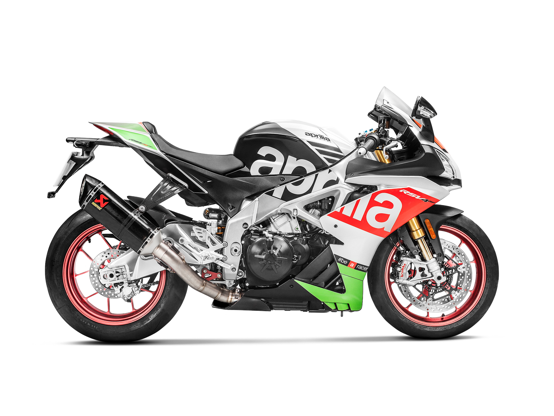 AKRAPOVIC TERMINALE CARBONIO RACING APRILIA RSV4 2017-20 - AKRAPOVIC immagine 2