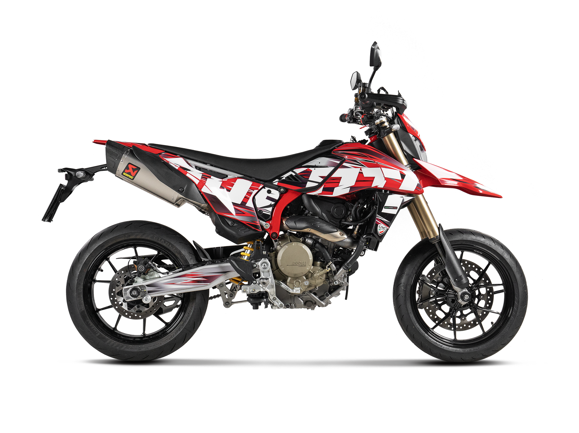 AKRAPOVIC TERMINALE TITANIO OMOLOGATO DUCATI HYPERMOTARD 698 2025 - AKRAPOVIC immagine 2