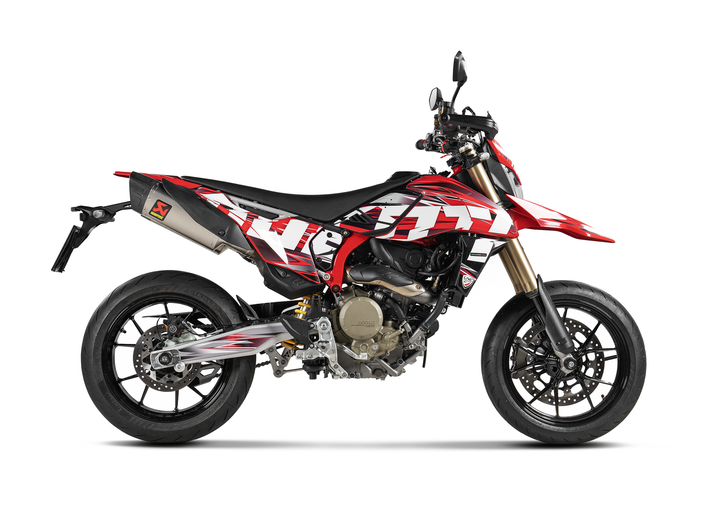 AKRAPOVIC TERMINALE TITANIO OMOLOGATO DUCATI HYPERMOTARD 698 2025 - AKRAPOVIC immagine 2