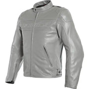 GIACCA IN PELLE DAINESE MODELLO BARDO GRIGIO NERO