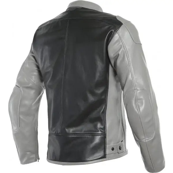 GIACCA IN PELLE DAINESE MODELLO BARDO GRIGIO NERO