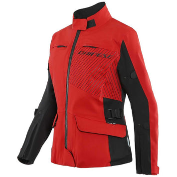 DAINESE GIACCA MOTO LADY TONALE TURISMO IMPERMEABILE D-DRY ROSSO/NERO - Sestamarcia Racing Part Italia S.r.l.