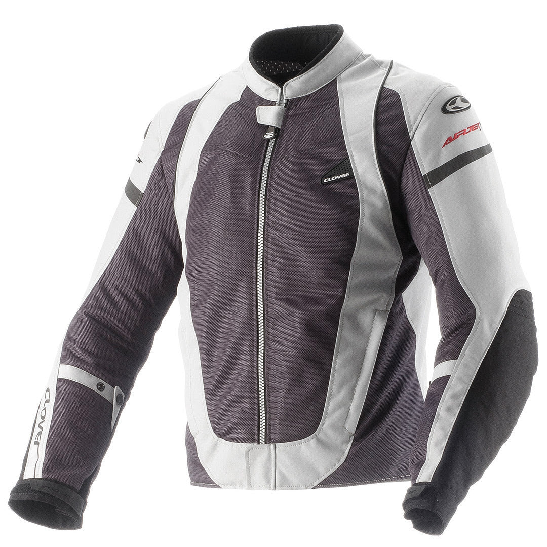 GIACCA DA MOTO IN TESSUTO TRAFORATA CLOVER MODELLO AIRJET-3 GRIGIO