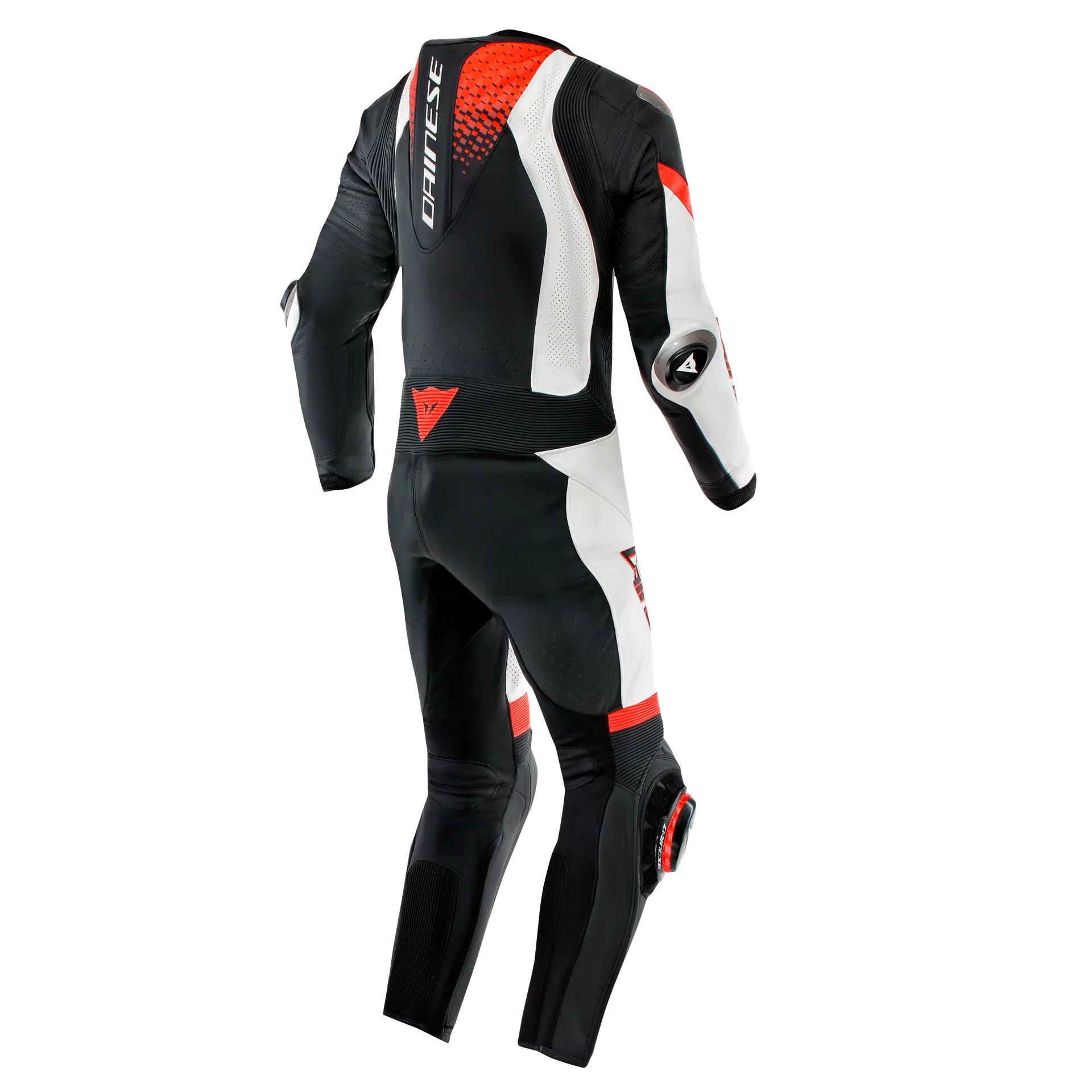 TUTA INTERA IN PELLE DAINESE LAGUNA SECA 6 TRAFORATA ROSSA