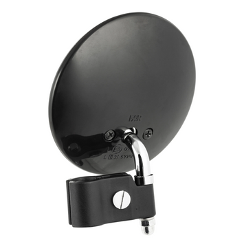 FAR MIRROR RIGHT/LEFT WITH BANDONE VESPA-LAMBRETTA CHROME BLACK SCOOTER BIKE