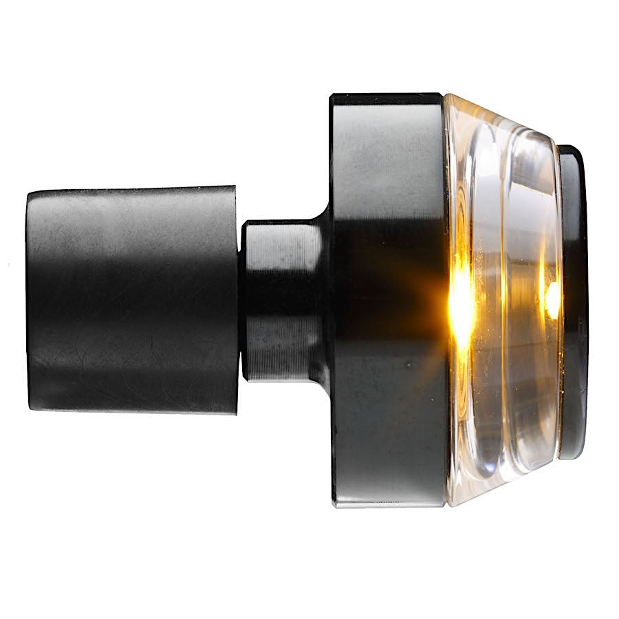 FAR FRECCE LED BAR END MOTO NERO INDICATORI LATERALI UNIVERSALI