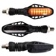 FAR INDICATORI MULTIFUNZIONALI COBRA NERO VETRO FUMÉ LED MOTO FRECCE LATERALI
