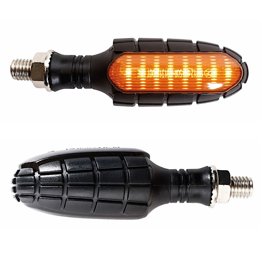 FAR INDICATORI MULTIFUNZIONALI GRANATA LED VETRO FUMÉ MOTO FRECCE LATERALI
