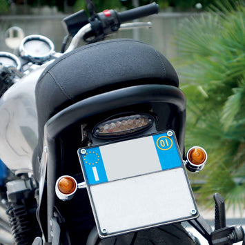 FAR UNIVERSAL INDICATORS MOTORCYCLE CHROME SIDE LIGHTS