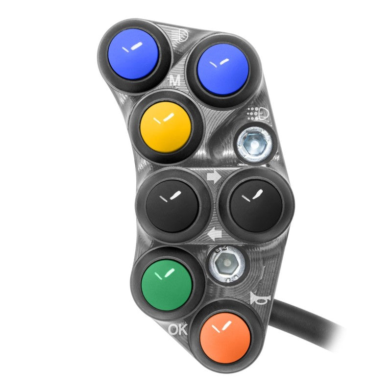 PULSANTIERA SX STRADALE JETPRIME TRIUMPH STREET TRIPLE 765 RS 17-24 TITANIO