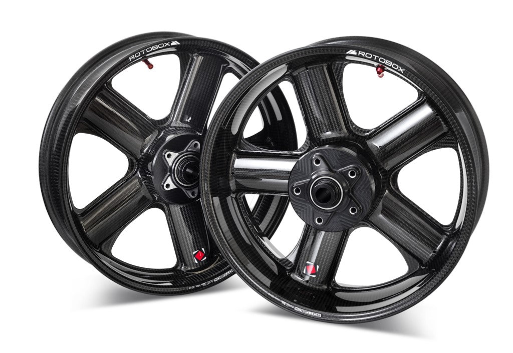 COPPIA CERCHI CARBONIO OPACO ROTOBOX RB X2 17"X3,5"/6" YAMAHA MT-09 2021>