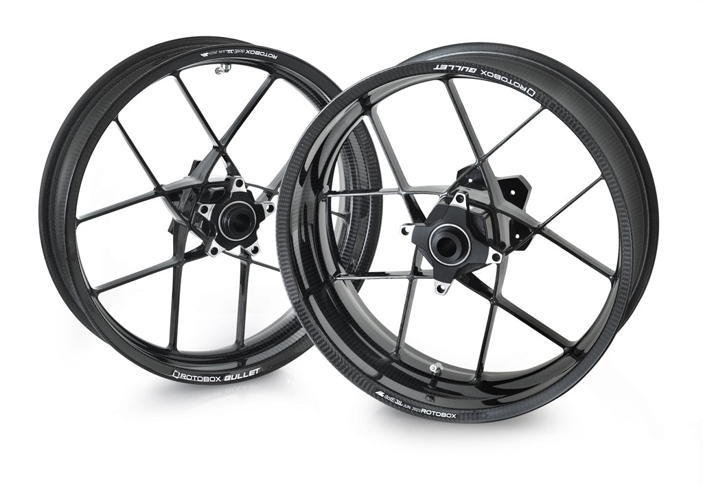 CERCHI CARBONIO LUCIDO ROTOBOX BULLET 17"X3,5"/6" DUCATI MONSTER 900 93-02