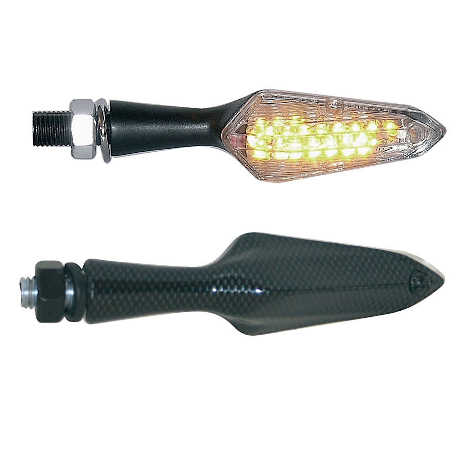 FAR COPPIA MICRO INDICATORI PER MOTO LED SMD ARANCIONE