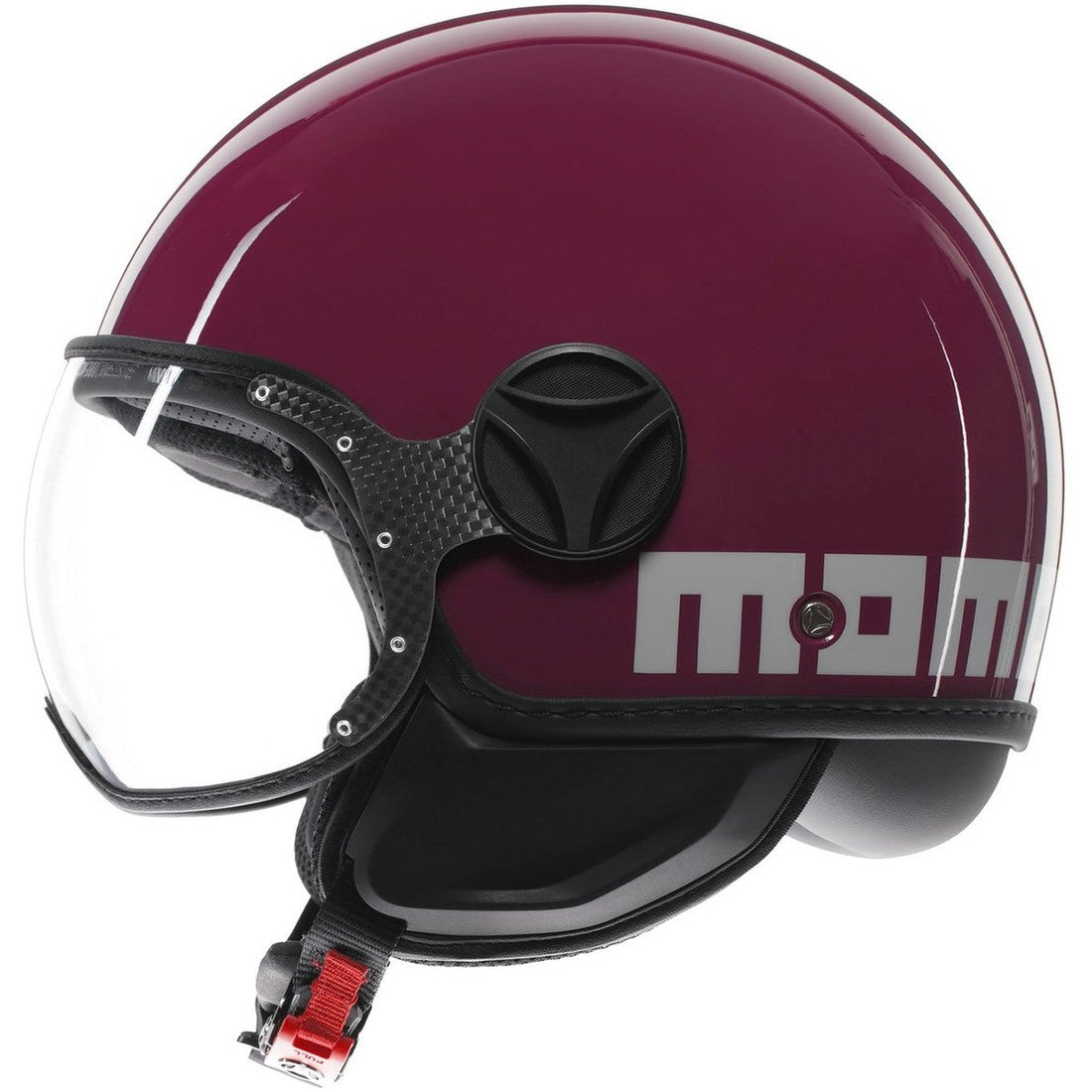 CASCO JET MOMO DESIGN FGTR CLASSIC CANDY VIOLA/BIANCO - Sestamarcia Racing Part Italia S.r.l.