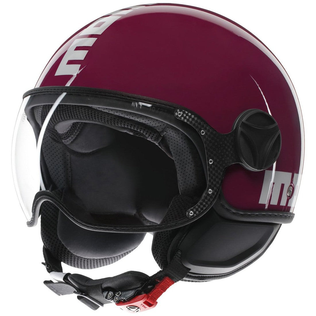 CASCO JET MOMO DESIGN FGTR CLASSIC CANDY VIOLA/BIANCO - Sestamarcia Racing Part Italia S.r.l.