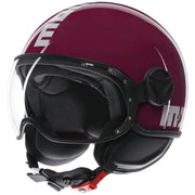 CASCO JET MOMO DESIGN FGTR CLASSIC CANDY VIOLA/BIANCO - Sestamarcia Racing Part Italia S.r.l.