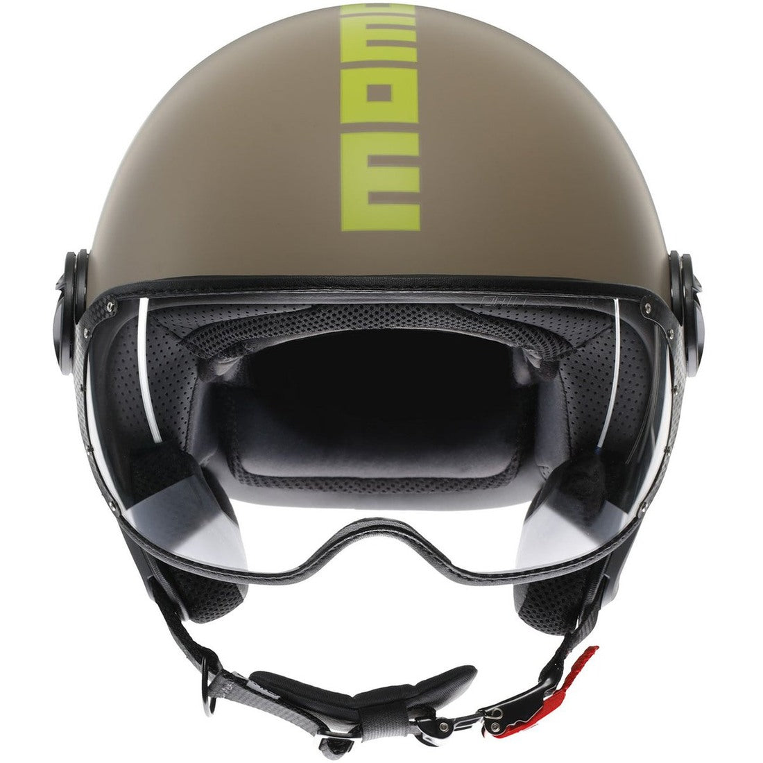 CASCO JET MOMO DESIGN FGTR CLASSIC SABBIA/LIME - Sestamarcia Racing Part Italia S.r.l.