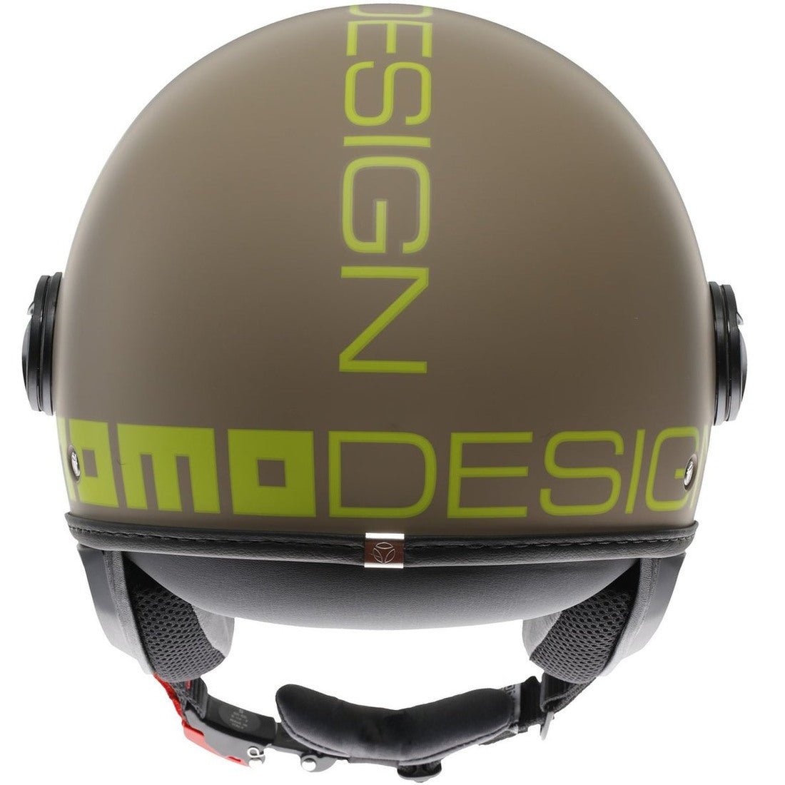CASCO JET MOMO DESIGN FGTR CLASSIC SABBIA/LIME - Sestamarcia Racing Part Italia S.r.l.