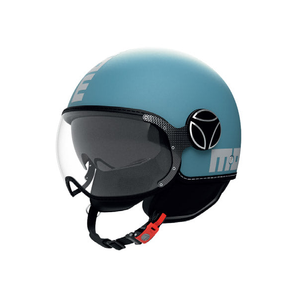 CASCO JET MOMO DESIGN FGTR EVO BLU PRIMAVERA - Sestamarcia Racing Part Italia S.r.l.