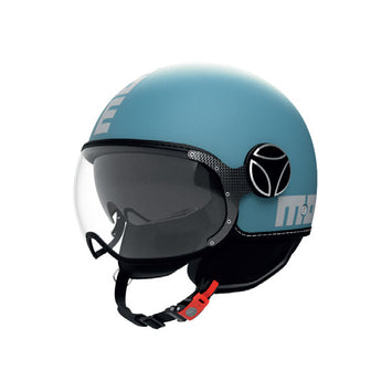CASCO JET MOMO DESIGN FGTR EVO BLU PRIMAVERA - Sestamarcia Racing Part Italia S.r.l.