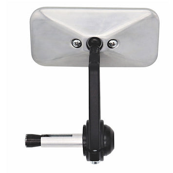 FAR UNIVERSAL REAR VIEW MIRROR NEW MINIMAL SHORT LEFT CARBON LOOK BLUE GLASS