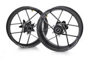 COPPIA CERCHI CARBONIO OPACO ROTOBOX BULLET PRO 17"X3,5"/6" DUCATI 999