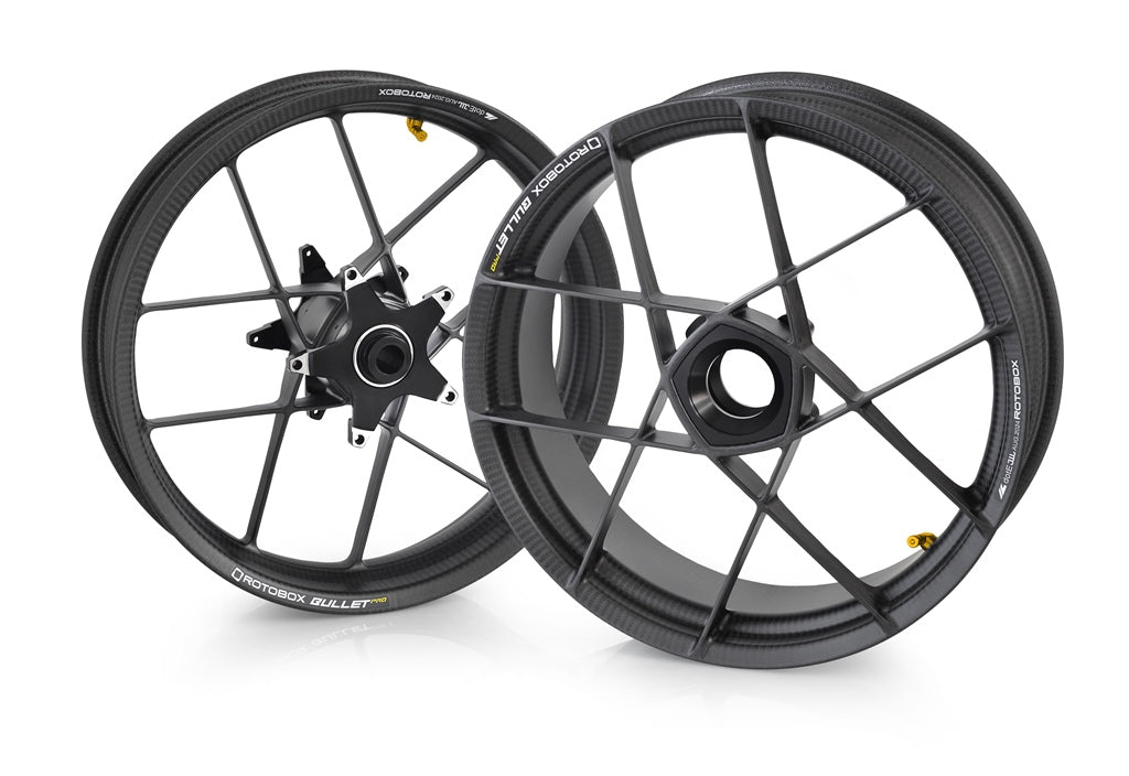 CERCHI CARBONIO OPACO ROTOBOX BULLET PRO 17"X3,5"/6" DUCATI HYPERMOTARD 1100/SP