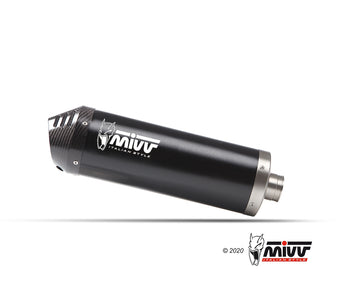 Terminale Di Scarico Inox Nero Mivv Oval Suzuki V-Strom 1050 2020-2024