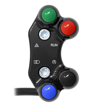 Pulsantiera Moto Jetprime Ducati Scrambler 1100 2019-23 Nero