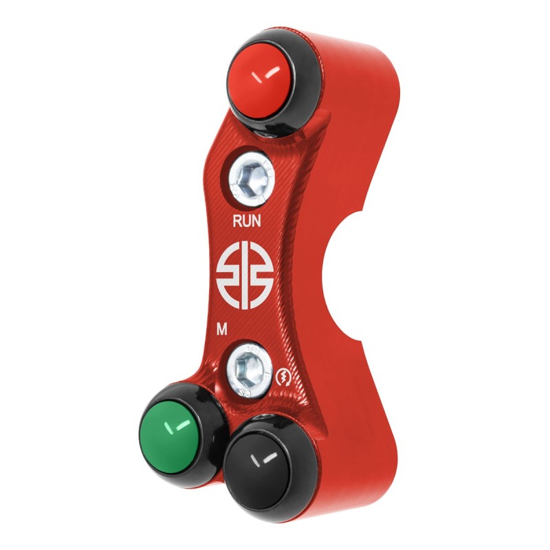 PULSANTIERA DESTRA JETPRIME X POMPA OEM KAWASAKI NINJA H2-R 2015-23 (ROSSO)