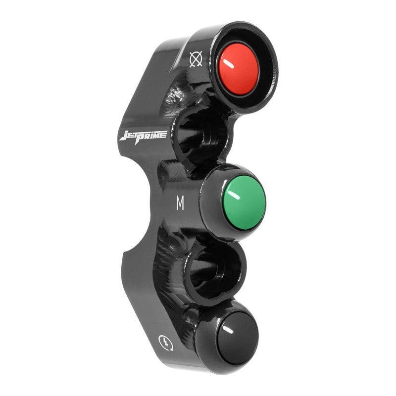 Pulsantiera Moto Jetprime Kawasaki Ninja H2 R 2015-23 Nero - vista 3