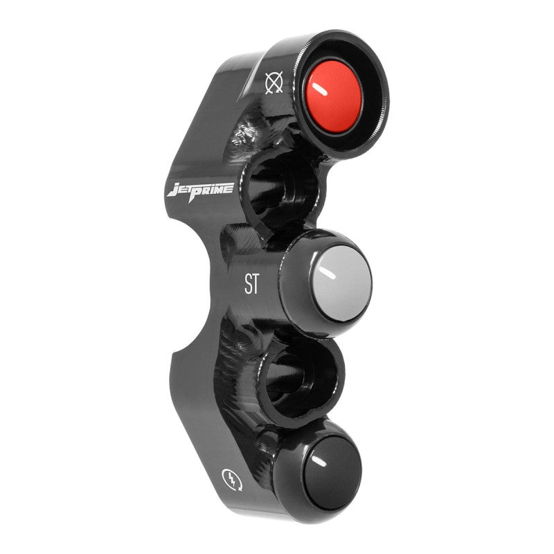 Pulsantiera Moto Jetprime Kawasaki Ninja ZX-10R 2016-18 Nero - vista 3