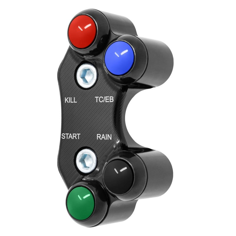 Pulsantiera Moto Jetprime Kawasaki Ninja ZX-10R 2021-25 Nero - vista 4