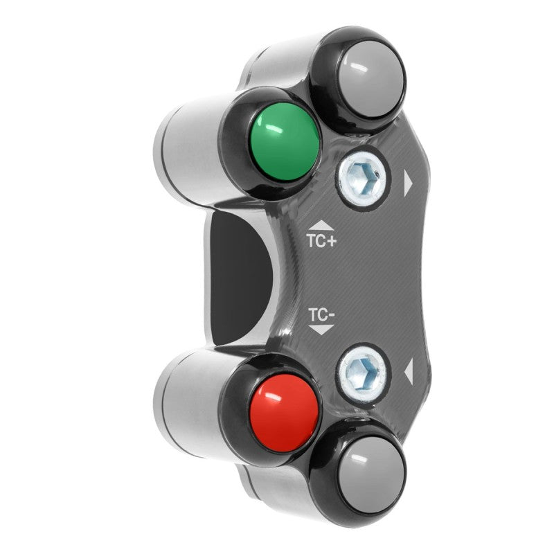 PULSANTIERA SINISTRA RACING JETPRIME APRILIA TUONO 457 2024 - TITANIO