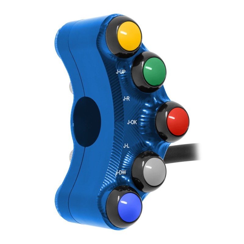 PULSANTIERA SINISTRA RACING JETPRIME APRILIA RSV4 1000 RF 2017-20 (BLU)