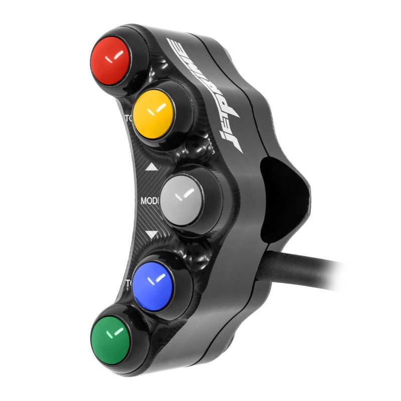 Pulsantiera Moto Jetprime Aprilia Tuono V4 1000 R 2011-16 Nero - vista 2