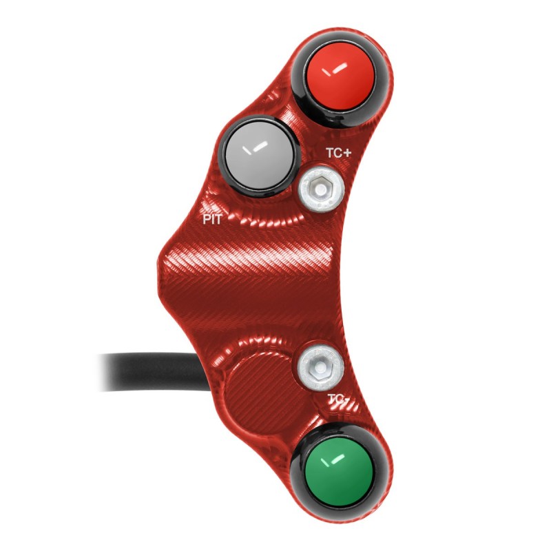 Pulsantiera Sinistra Racing Jetprime Aprilia RSV4 Factory 2020 Rosso - vista 4