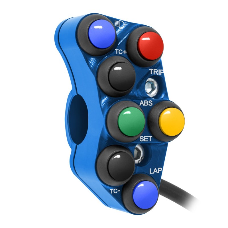 PULSANTIERA SINISTRA RACING JETPRIME BMW S 1000 RR 2015-18 (BLU)