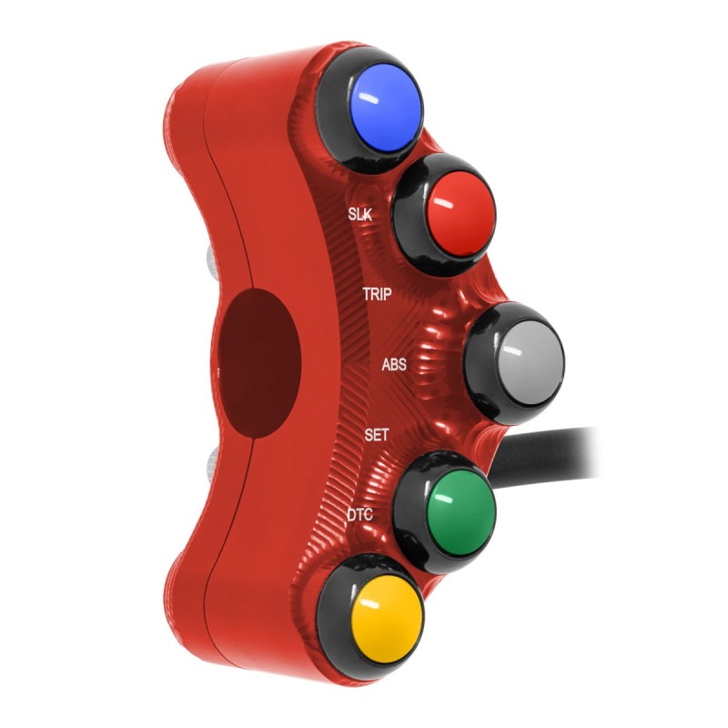 PULSANTIERA SINISTRA RACING JETPRIME BMW S 1000 RR HP4 2011-14 ROSSO