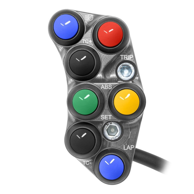 PULSANTIERA SINISTRA RACING JETPRIME BMW S 1000 RR 2015-18 (TITANIO)