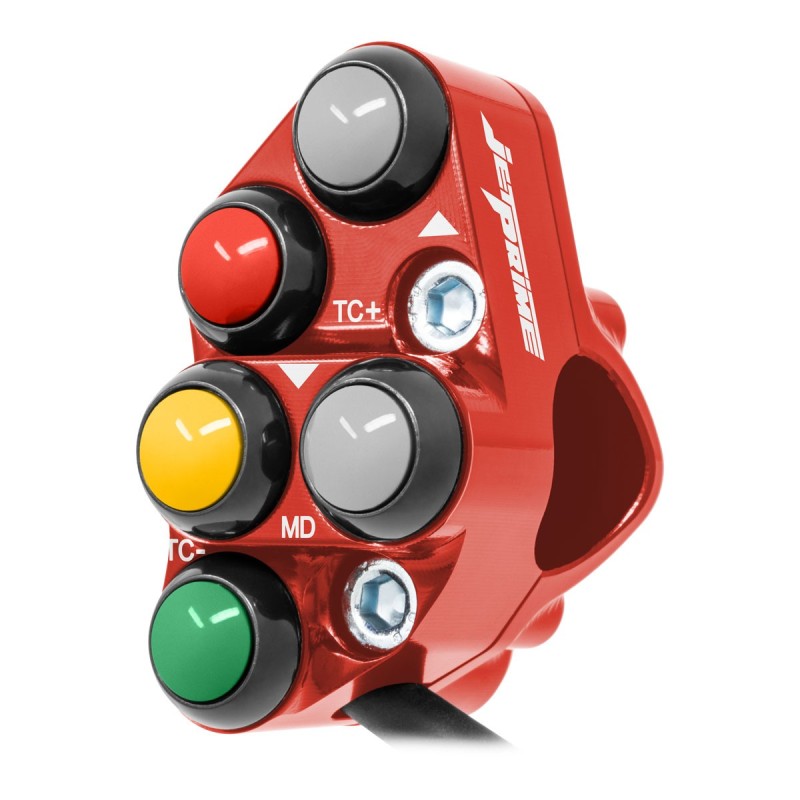 PULSANTIERA SINISTRA RACING JETPRIME DUCATI PANIGALE 1199 R 2012-15 (ROSSO)