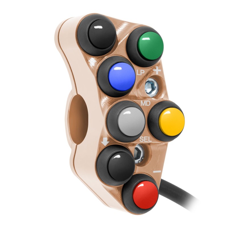 PULSANTIERA SINISTRA RACING JETPRIME DUCATI PANIGALE V4 2018-24 RAME - NEW