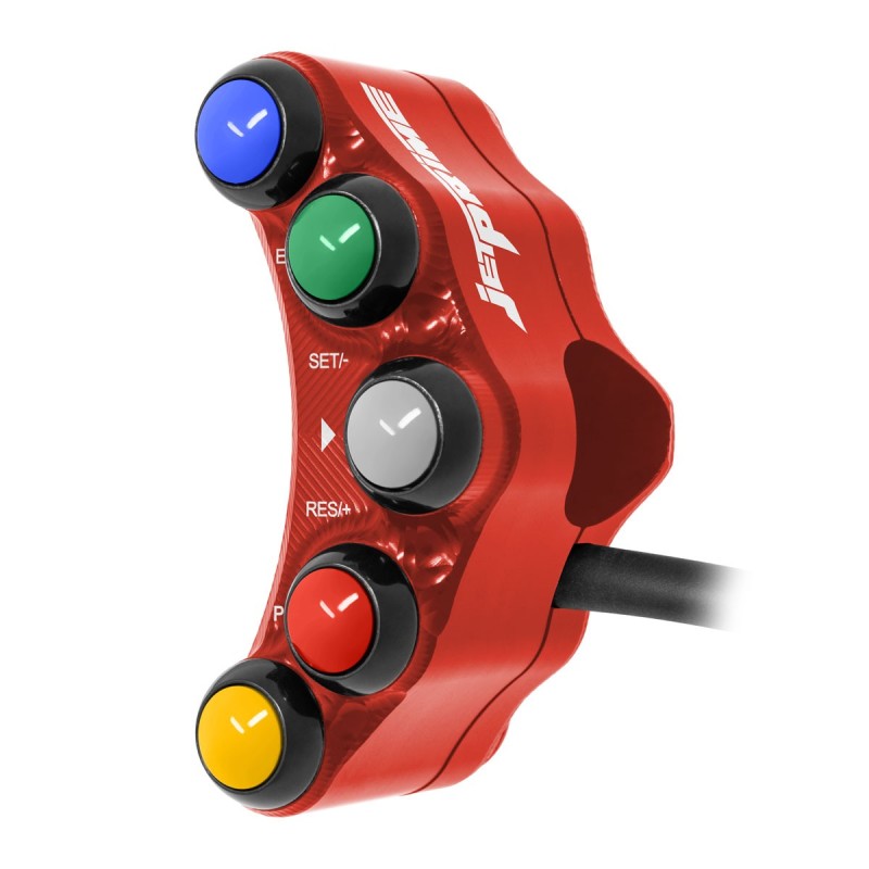 PULSANTIERA SINISTRA RACING JETPRIME KAWASAKI NINJA ZX-10RR 2021-24 (ROSSO)