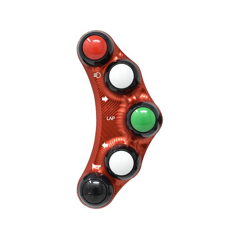 PULSANTIERA SINISTRA RACING ROSSO JETPRIME KAWASAKI NINJA ZX6R 2009 - 16