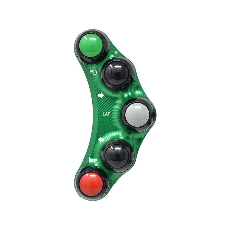 PULSANTIERA SINISTRA RACING VERDE JETPRIME KAWASAKI NINJA ZX6R 2009 - 16