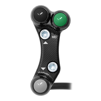 Pulsantiera Sinistra Racing Jetprime Kawasaki ZX-6R 2019-23 Nero