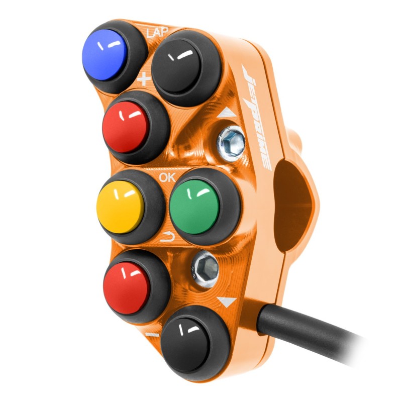 PULSANTIERA SINISTRA RACING JETPRIME KTM 990 DUKE 2024 (ARANCIONE)